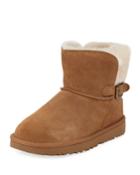 Karel Suede Buckle Boots, Brown