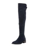 Griffe Flat Stretch Suede Over-the-knee Boots
