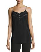 Henley Lace-inset Camisole