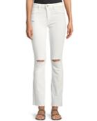 Bridget Instasculpt Distressed Narrow Boot-cut Jeans