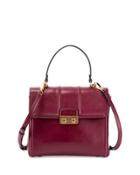 Jiji Small Top-handle Satchel Bag, Burgundy