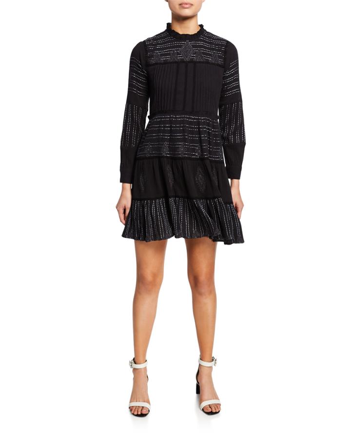 Keira Embroidered Flare Dress