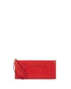 Leather Travel Clutch Bag, Red