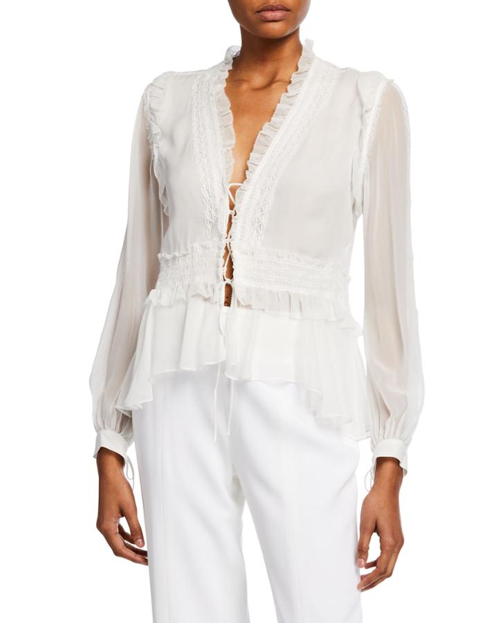 Lace-front Mixed Trim