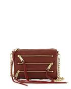 Smith Mini 5-zip Crossbody Bag, Whiskey