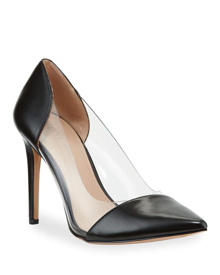 Lana Clear-sided Pointed-toe Pumps