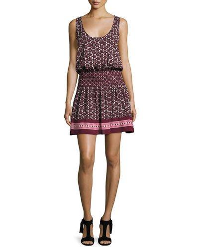 Floral-print Sleeveless Coverup