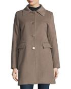 Single-breasted Wool Coat