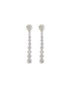 14k Graduated Diamond Dangle Earrings