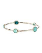 Rock Candy 5-stone Bangle In Turquoise