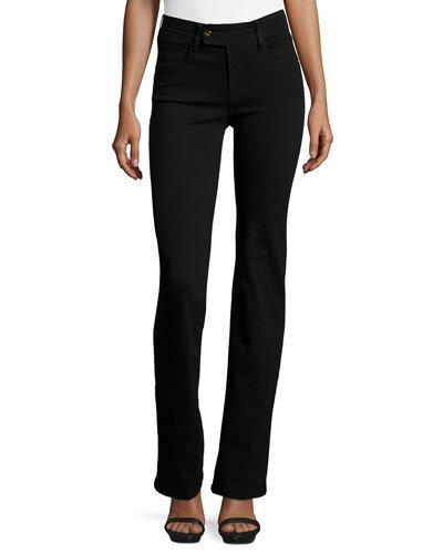 Five-pocket Slim-fit Pants, Black