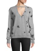 Star-print Choker