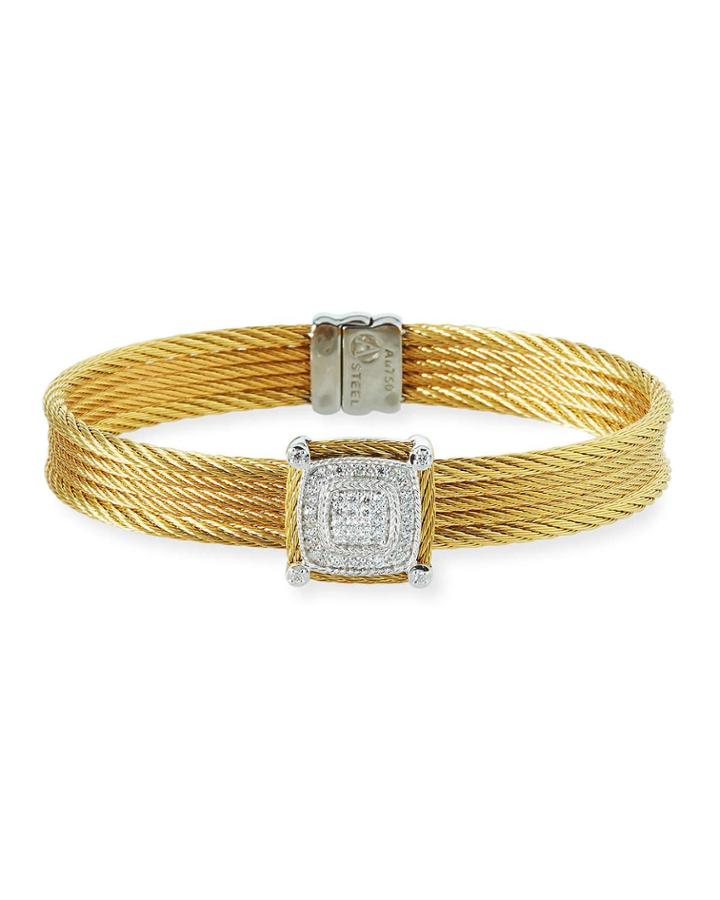 Classique Multi-row Bangle W/ Diamond