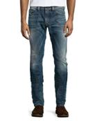 Thavar 0843s Washed Skinny Jeans, Indigo