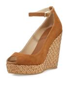Pacific 120mm Peep-toe Wedge Pump, Canyon