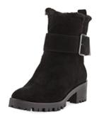 Preslie Suede Chunky Booties
