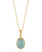 Amulet Hue Aquamarine Pendant Necklace