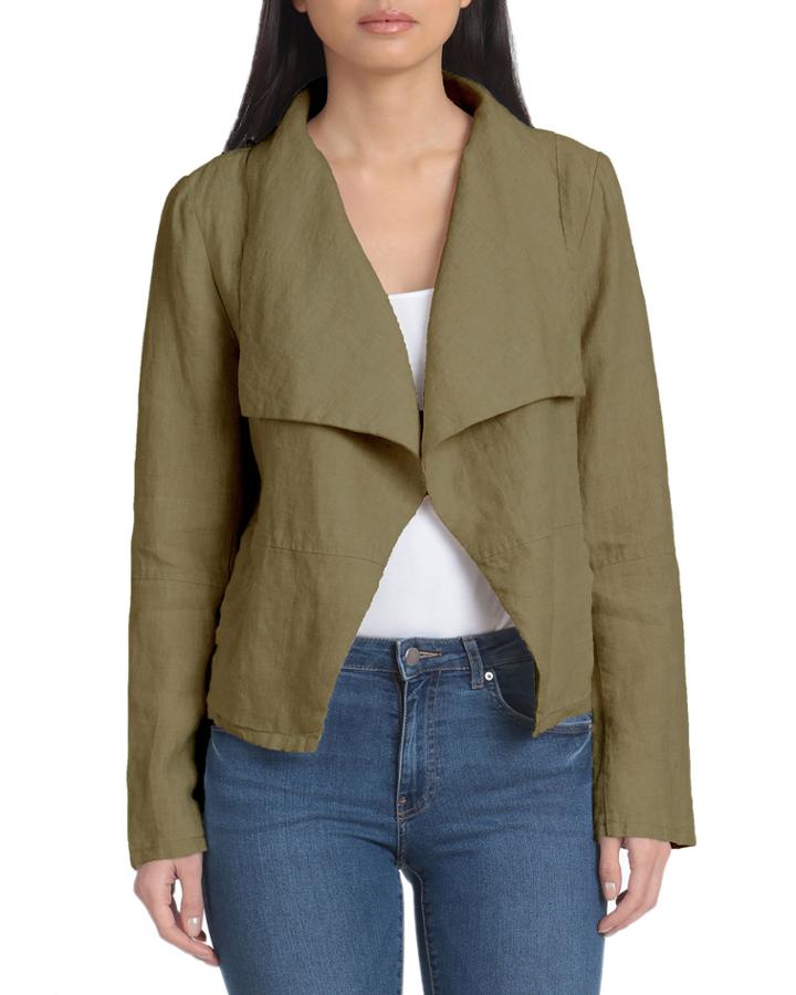 Linen Drape Jacket