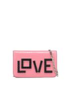 Ginny Black Widow Clutch Bag, Pink