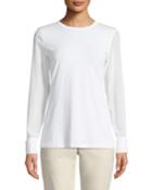 Shirt-cuff Long-sleeve Tee