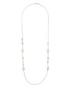 Rock Candy 11-stone Station Necklace, Mother-of-pearl