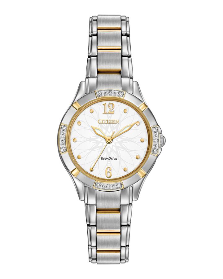 30mm Eco-drive Bracelet Watch, Two-tone