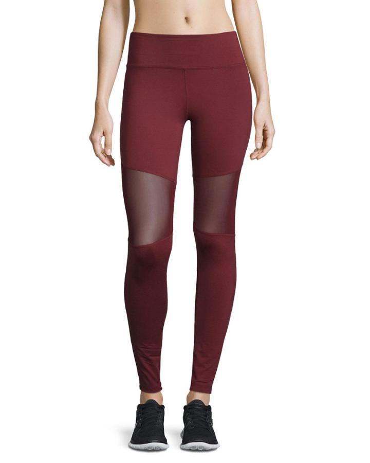 Sycamore Mesh-panel Compression Running Tights