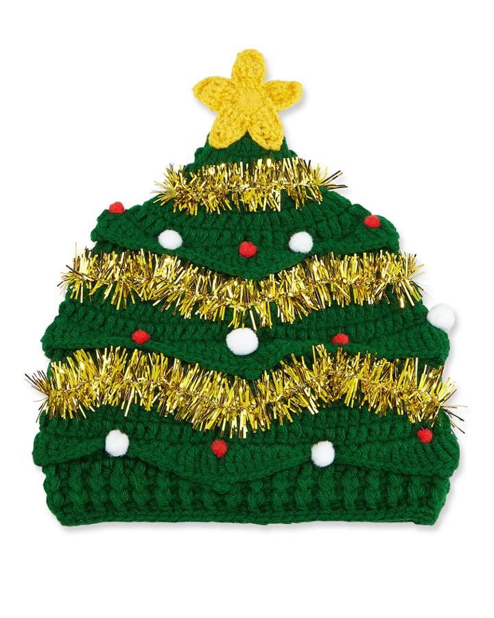 Knit Christmas Tree Beanie