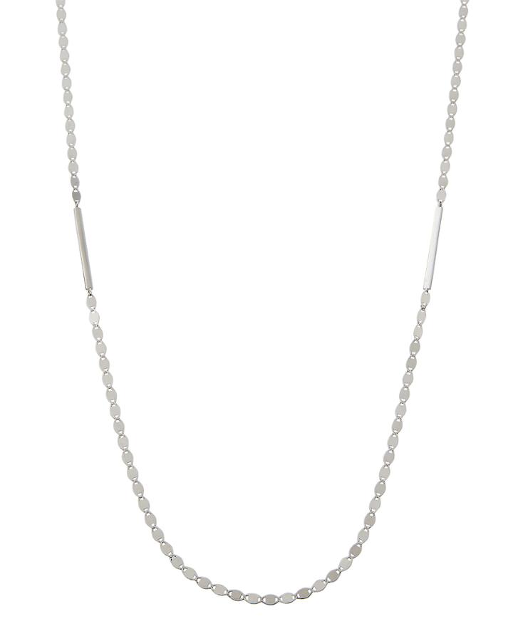 14k Nude Remix Long Bar Necklace