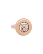 Happy Diamonds 18k Rose Gold Round Ring W/ Diamond,