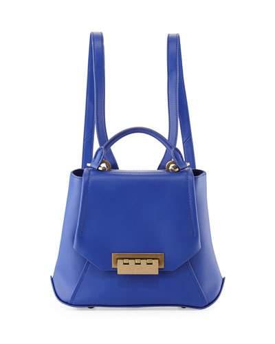 Eartha Leather Envelope Backpack, Cobalt