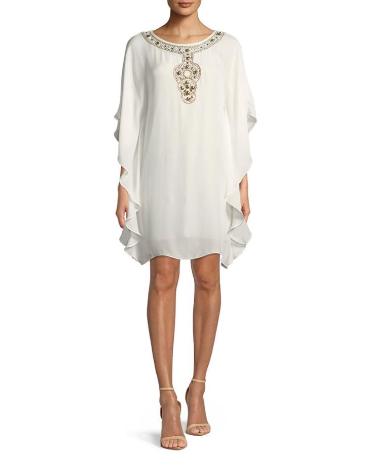 Anissa Double-georgette Kaftan Dress