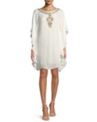 Anissa Double-georgette Kaftan Dress