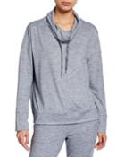 Long-sleeve Cowl-neck Pullover Top
