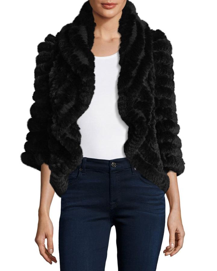 Luxury Knit Rabbit Fur
