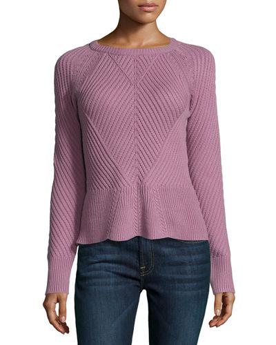 Ribbed Peplum