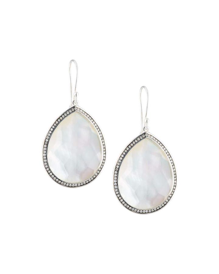 Lollipop Stella Teardrop Earrings, Mother-of-pearl