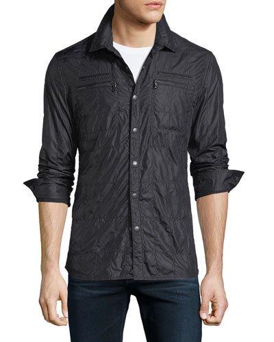 Snap-front Workwear Shirt With
