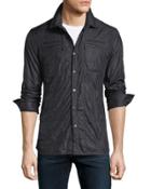 Snap-front Workwear Shirt With