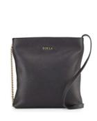 Julia Small Leather Crossbody Bag, Onyx