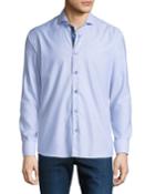 Men's Shaped-fit Diagonal-poplin