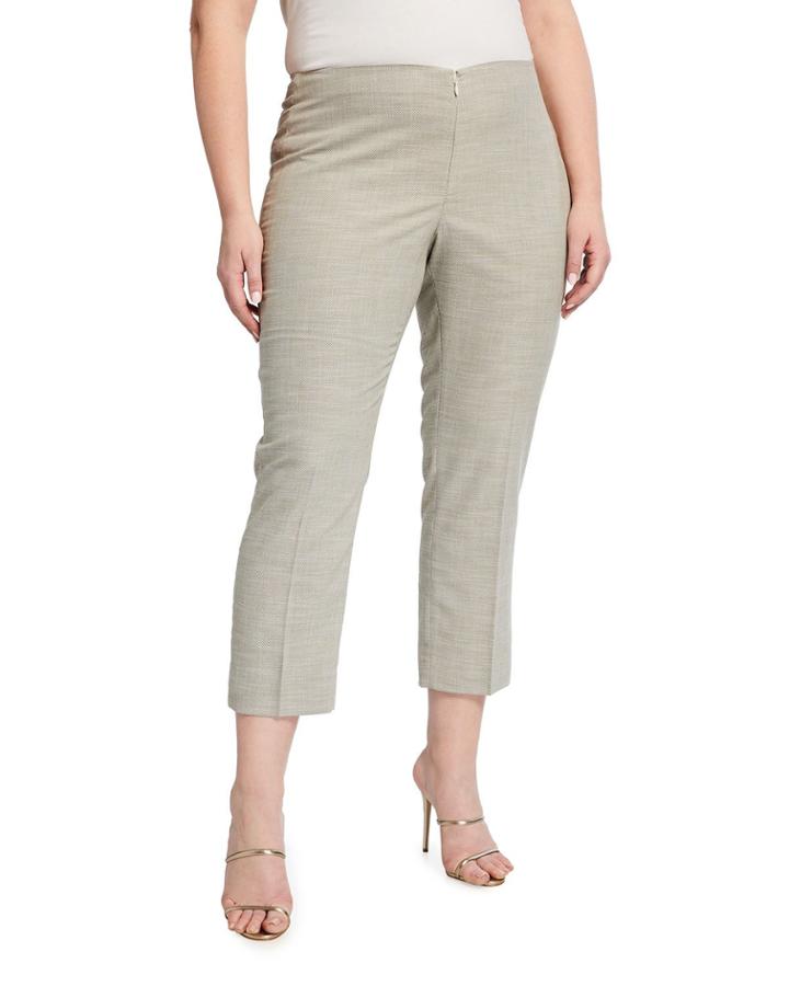 Plus Size Lisa Woven Ankle Pants