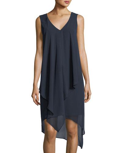 Chiffon Asymmetrical-hem