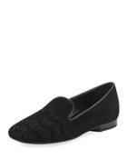 Hapi Crystal-studded Suede
