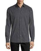 Multi-striped Sport Shirt, Black/gray