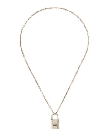 Estate Padlock Pendant Necklace