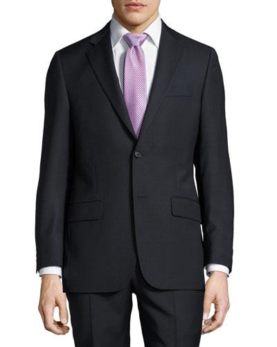 Classic-fit Mini-check Wool