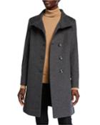 Wool Stand-collar Coat