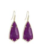 Carla Statement Earrings - Purple Jade