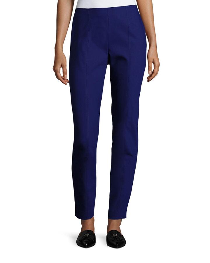 Scuba Bi-stretch Cropped Legging, Cobalt